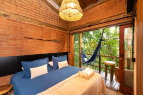 Lótus Loft 04: Refúgio em Meio à Natureza na Praia do Felix, Internet 100mbps + Smart Tv, Cozinha Completa e Churrasqueira a poucos minutos da Praia.